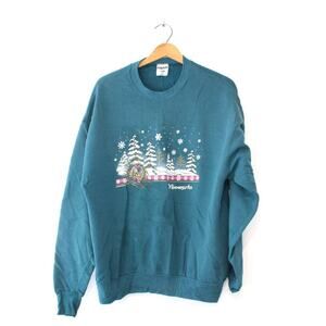 Vintage Minnesota Winter Sweatshirt Large